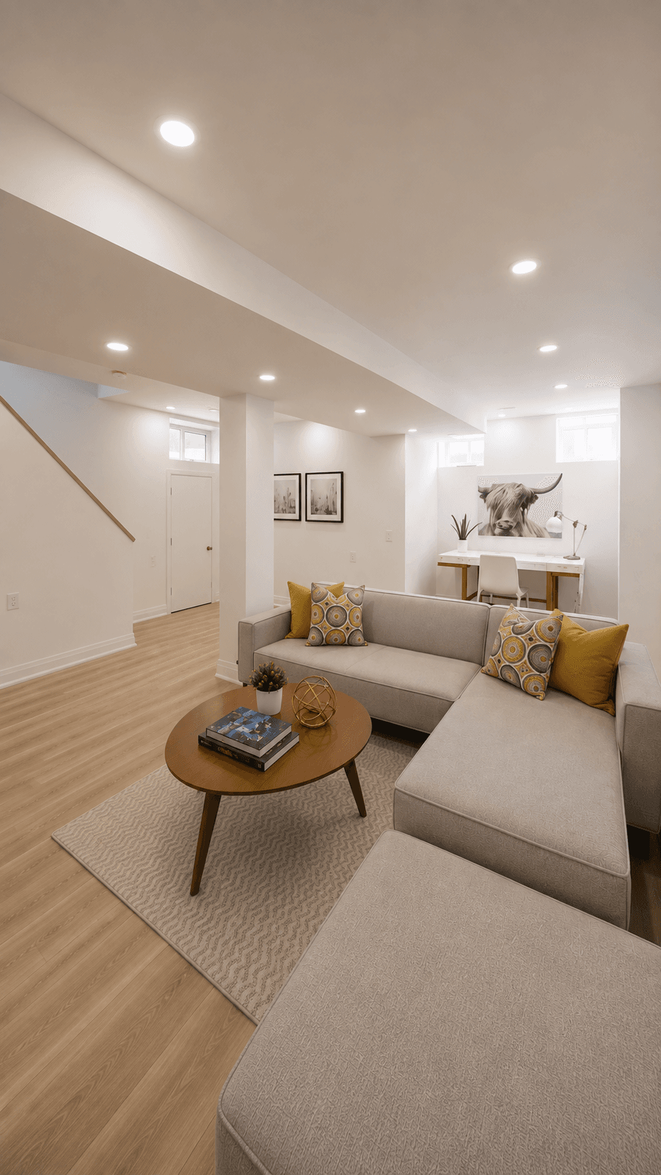 Finished Basement Living Space