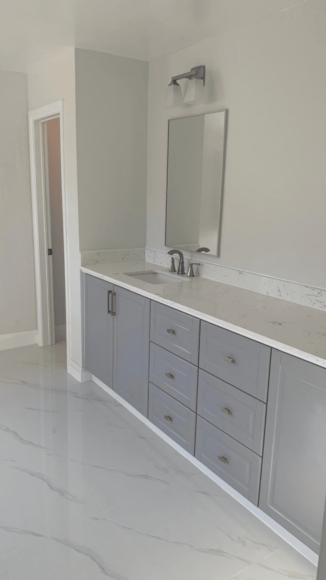 Gray Vanity Bathroom