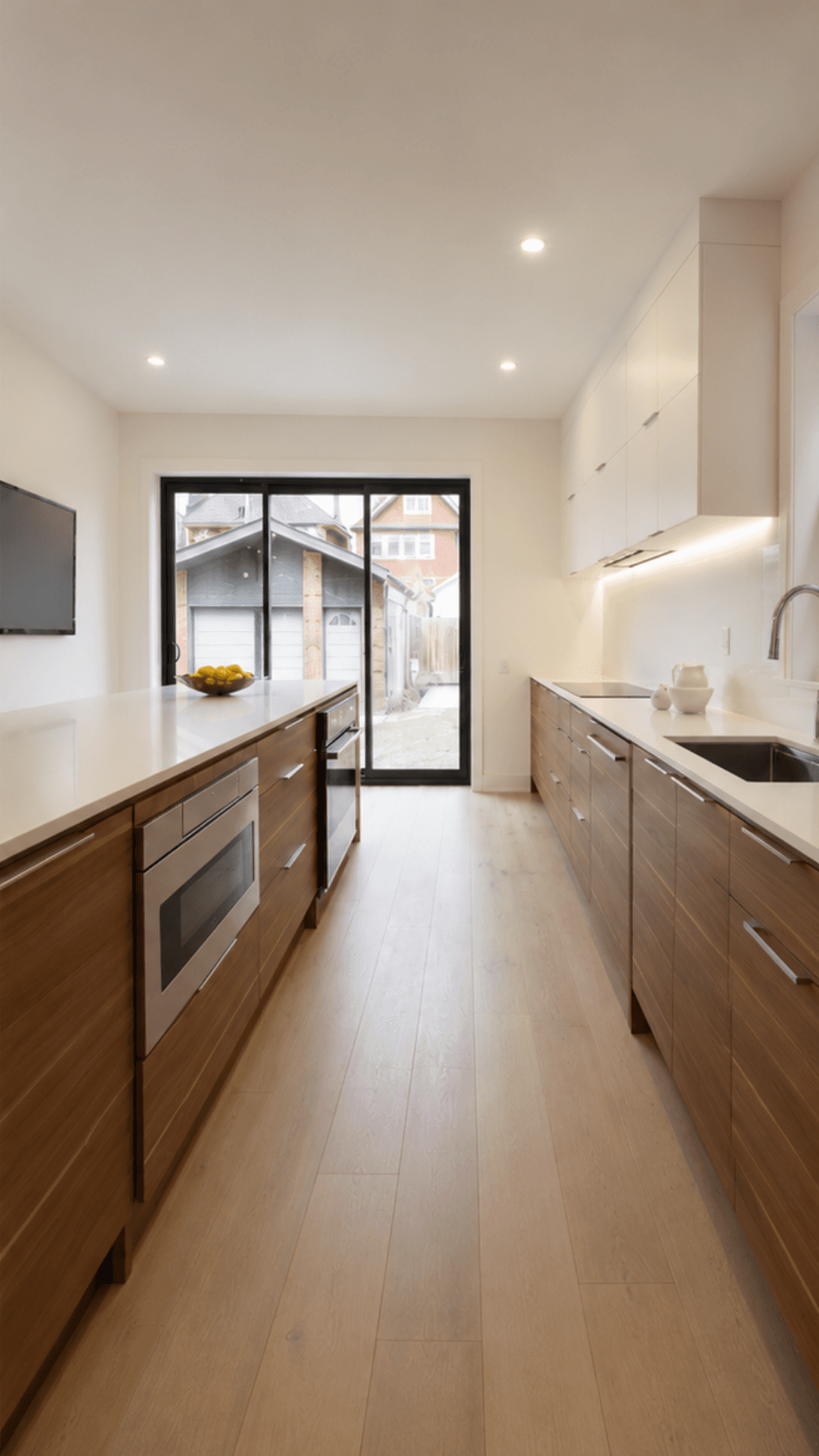 Walnut Galley Kitchen